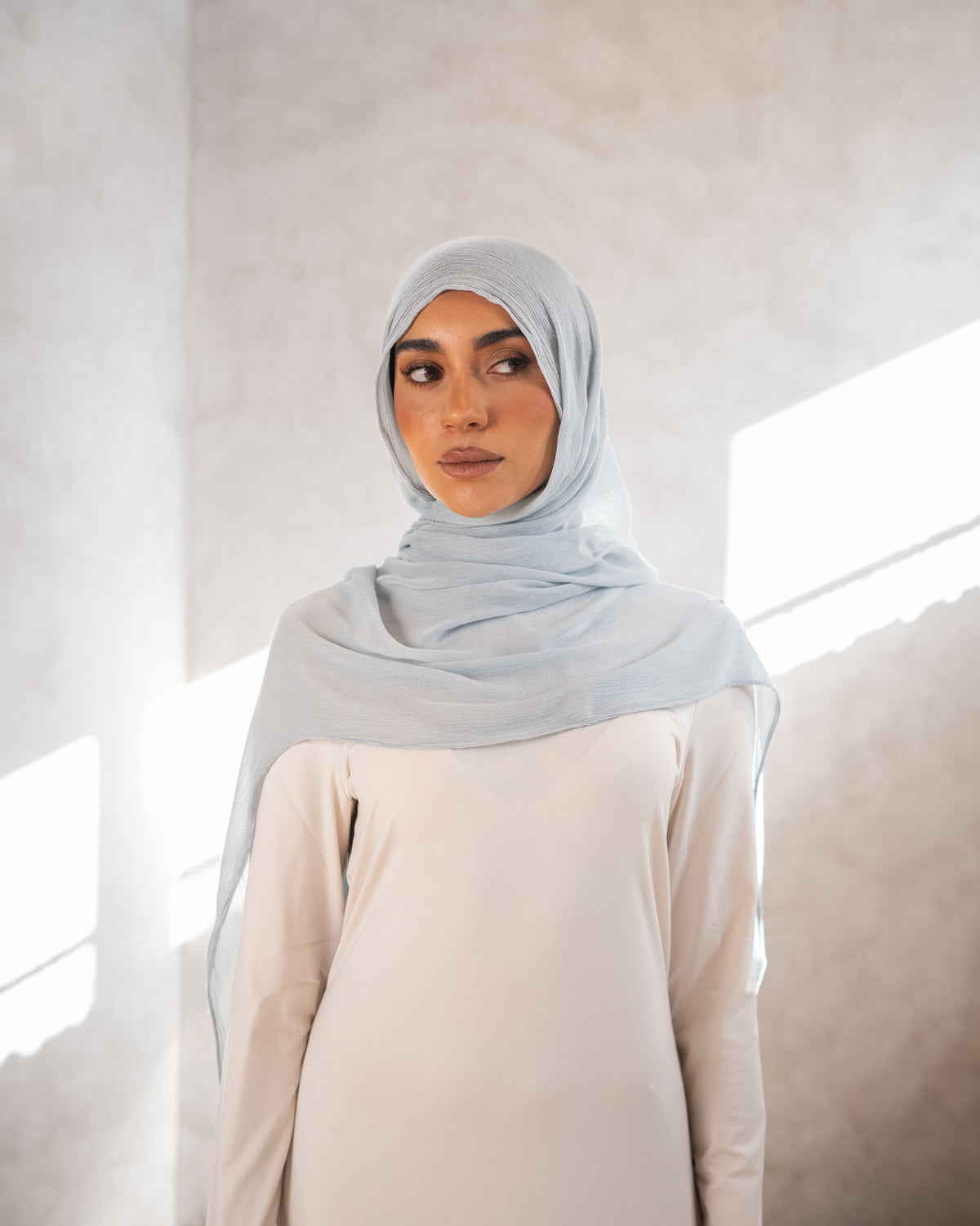 Luxe Rayon Hijab - Cyan 11