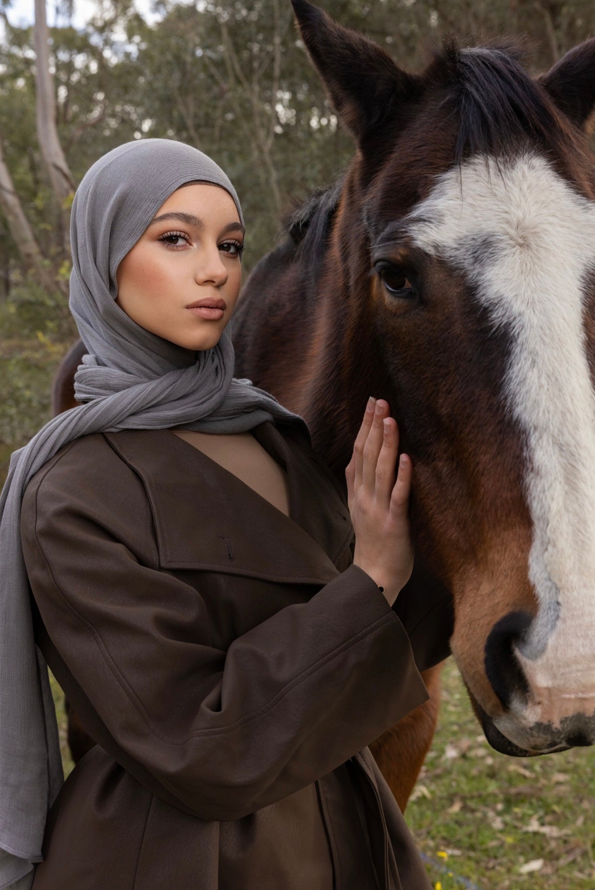 Luxe Rayon Hijab - Smoke