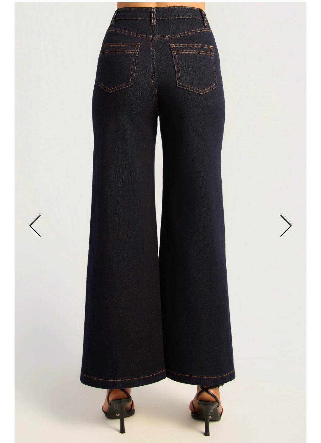 Hem Seam Detail Denim Jeans