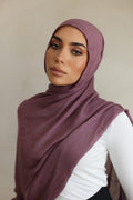 Luxe Double Stitch Hijab Lavender 15