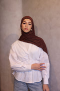 Liquid Jersey Hijab - Chocolate