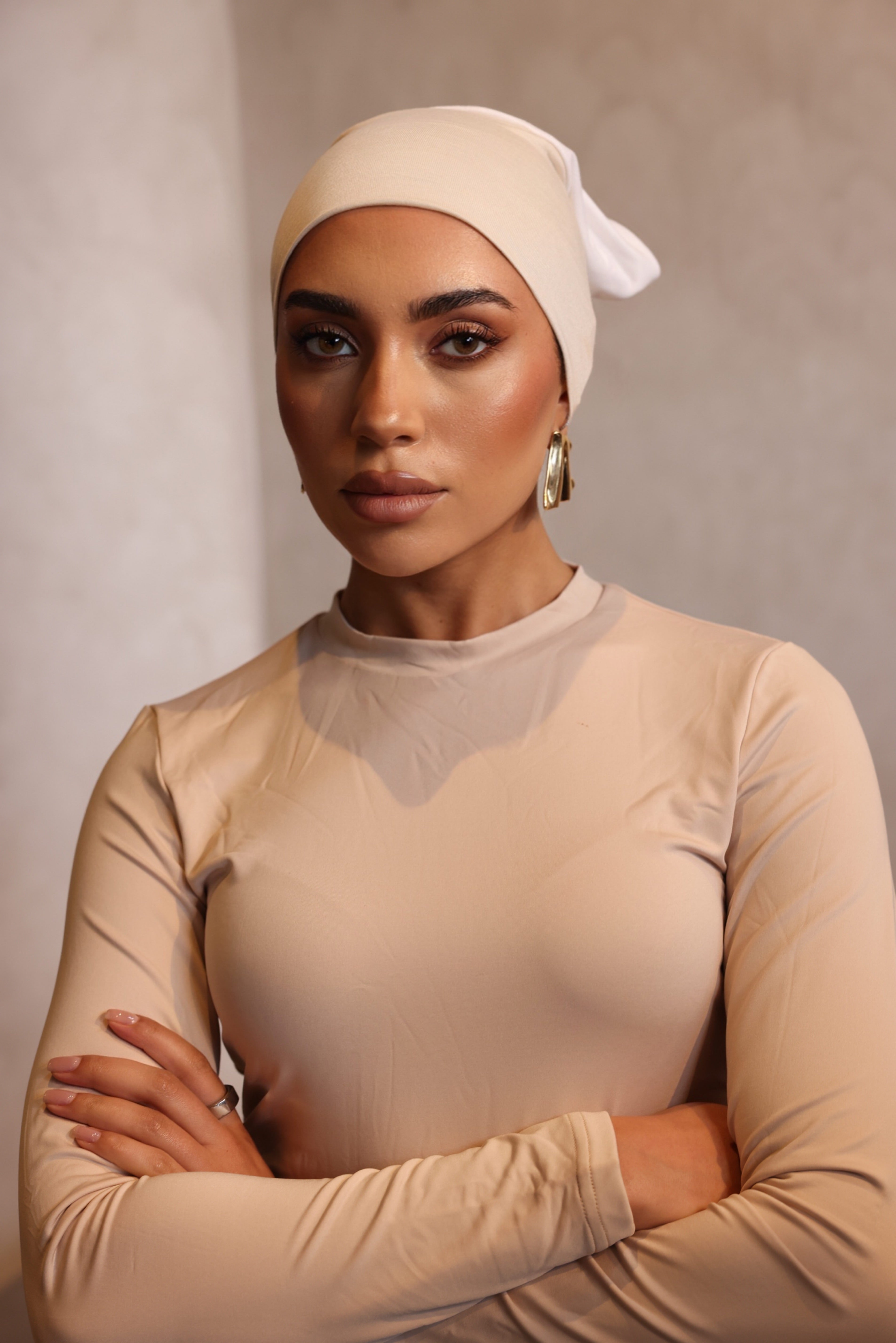 2 Tone Open Caps SAND/VANILLA