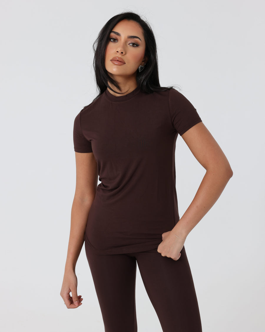 Soft Lounge Tee Chocolate