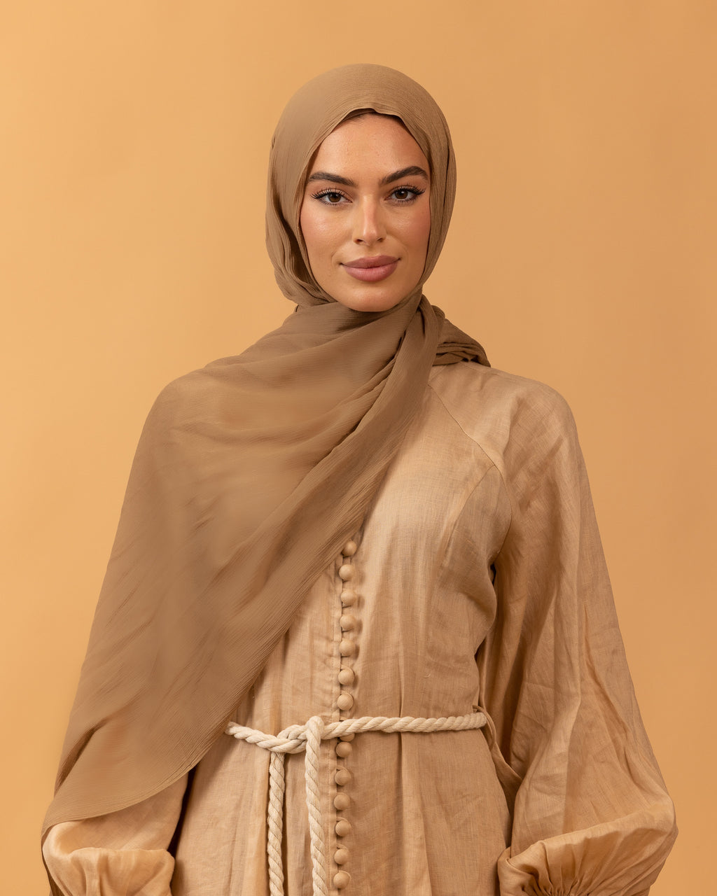 Luxe Pressed Rayon Hijab - Mink