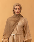Luxe Pressed Rayon Hijab - Mink
