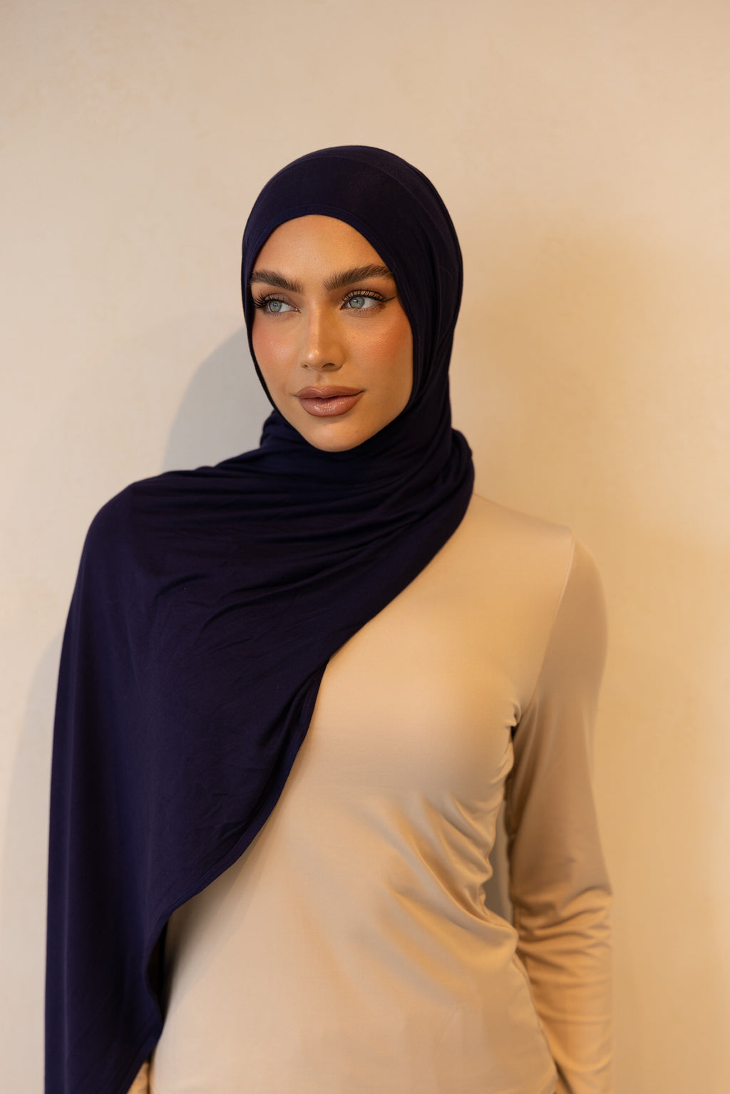 Luxe Jersey Hijab - Ink