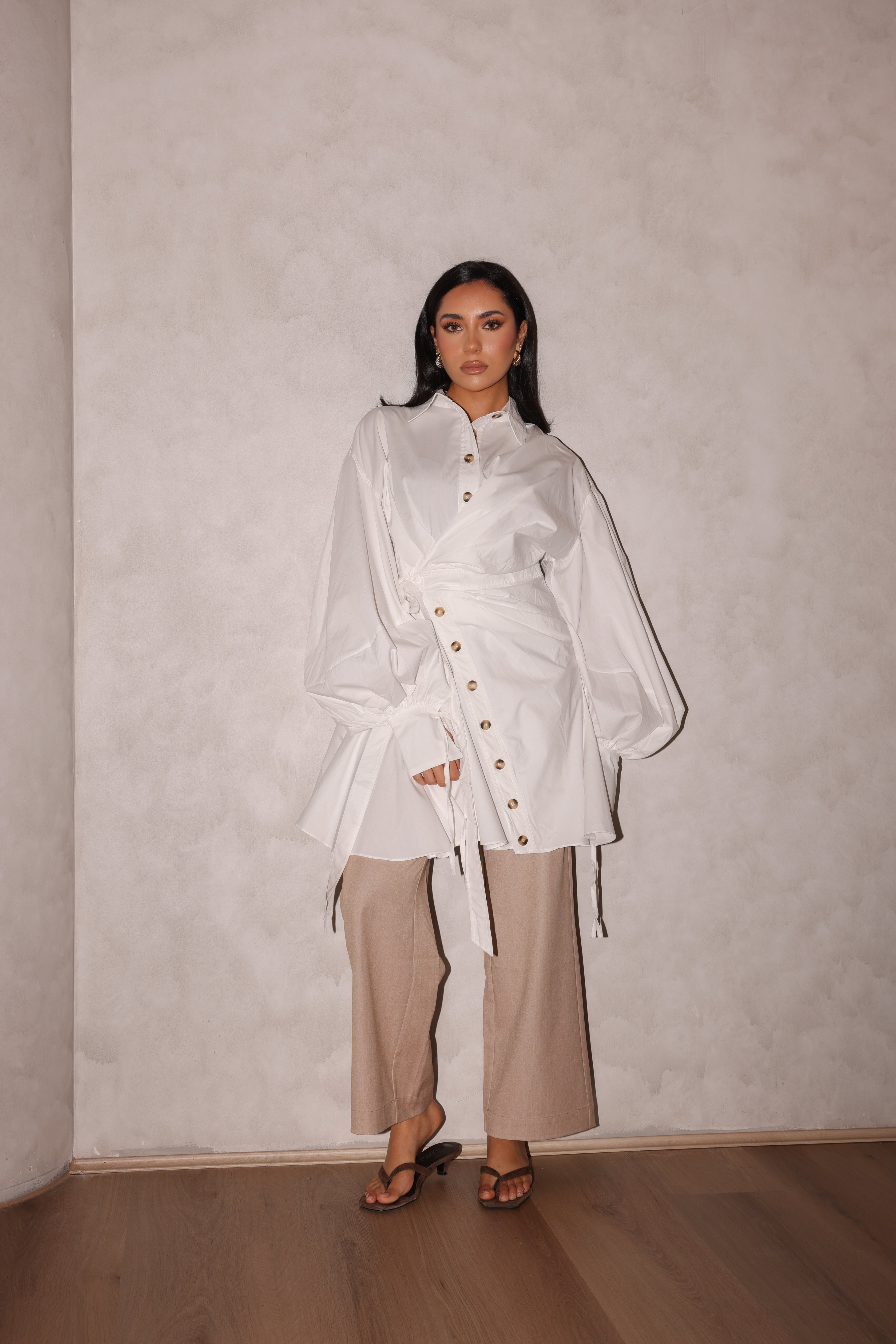 Positano Wrap Shirt - White