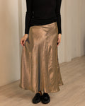 Golden Hour Bias Skirt-GOLD