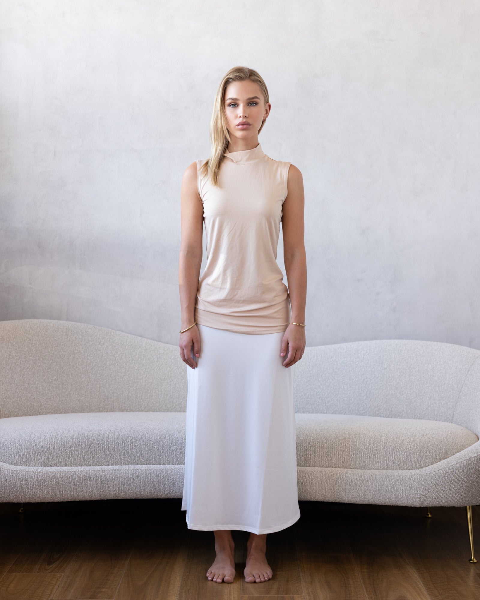 Luxe Sleeveless Basic Clay