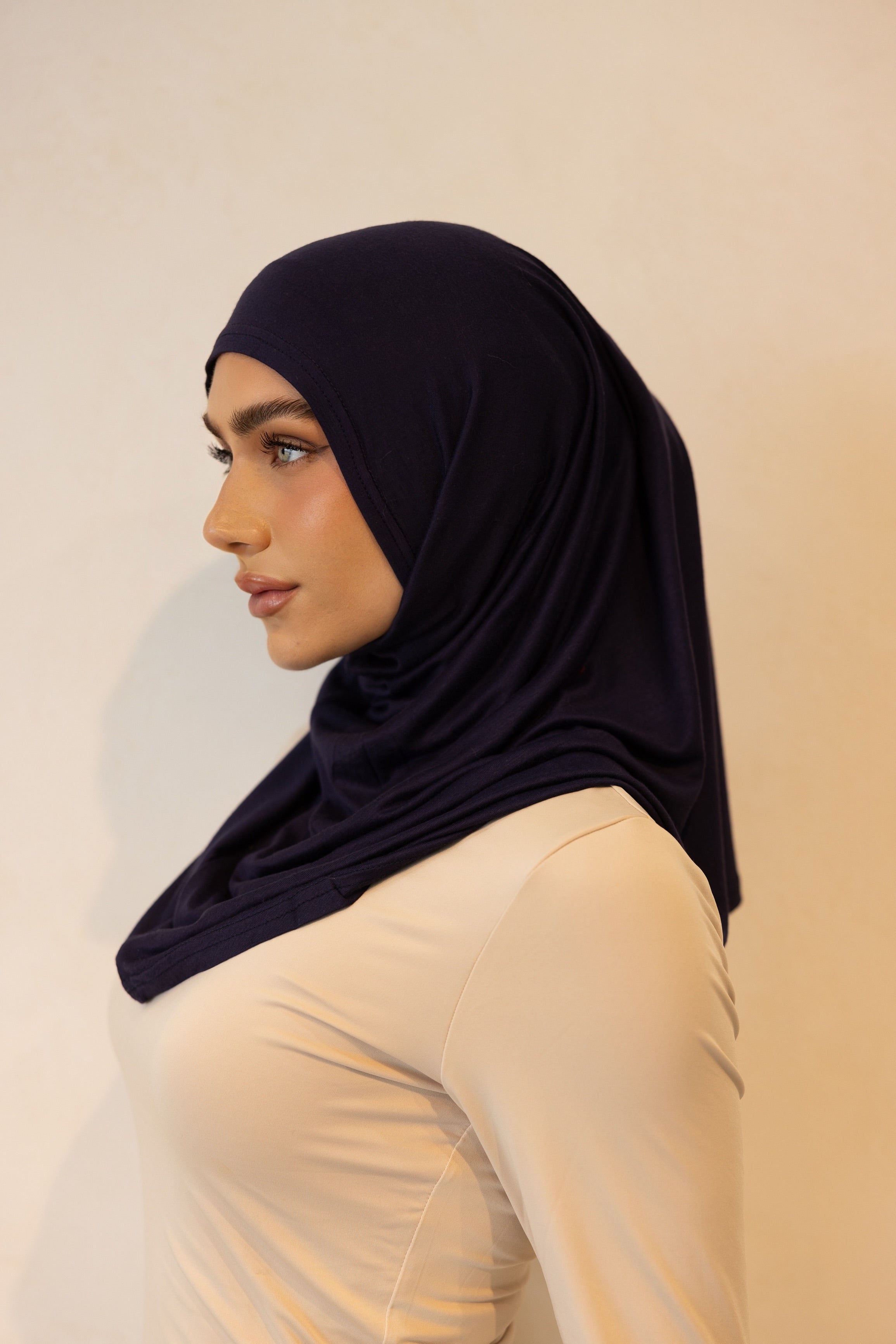 2 Piece Hijab Sets - Navy