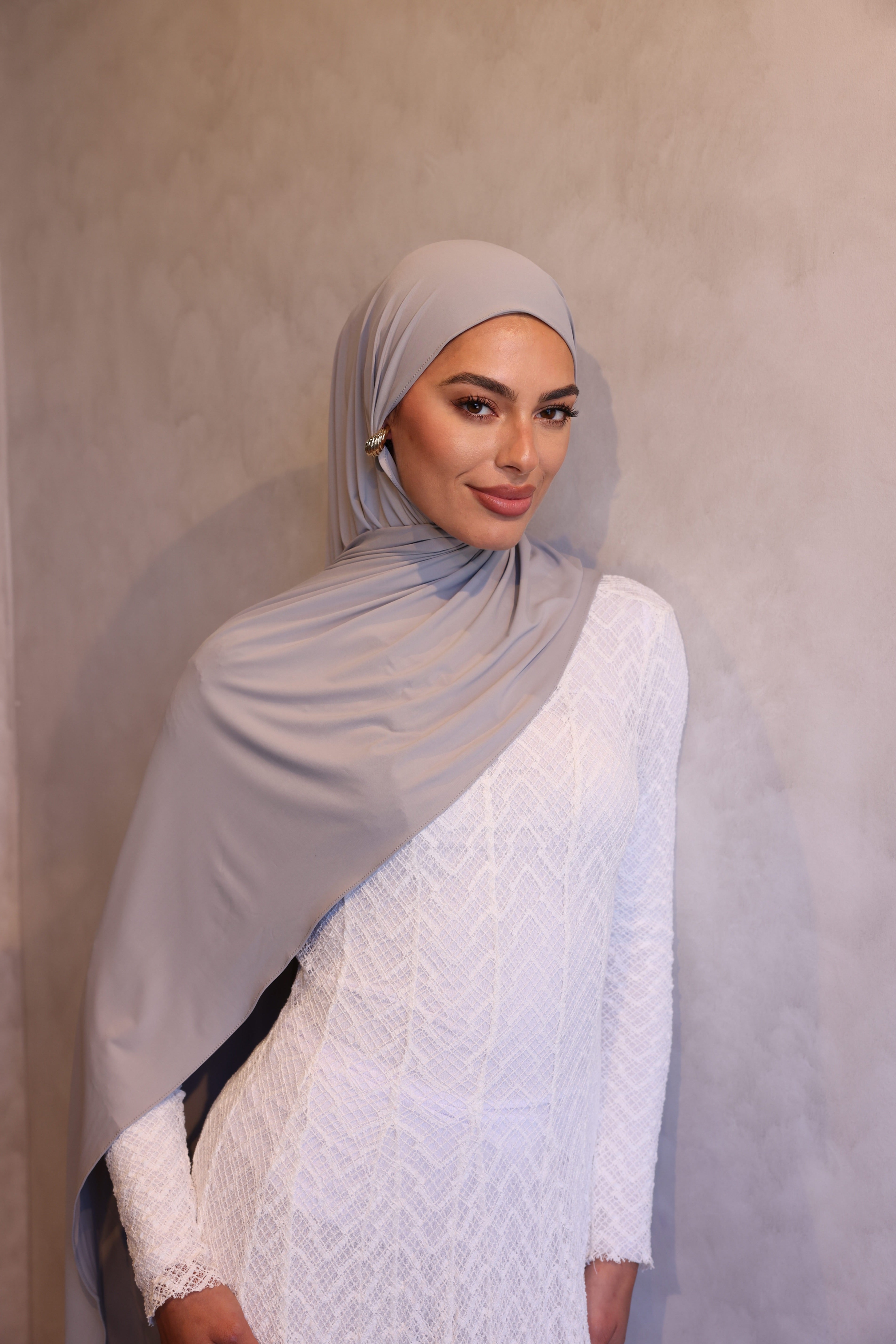 Liquid Jersey Hijab - Smoke