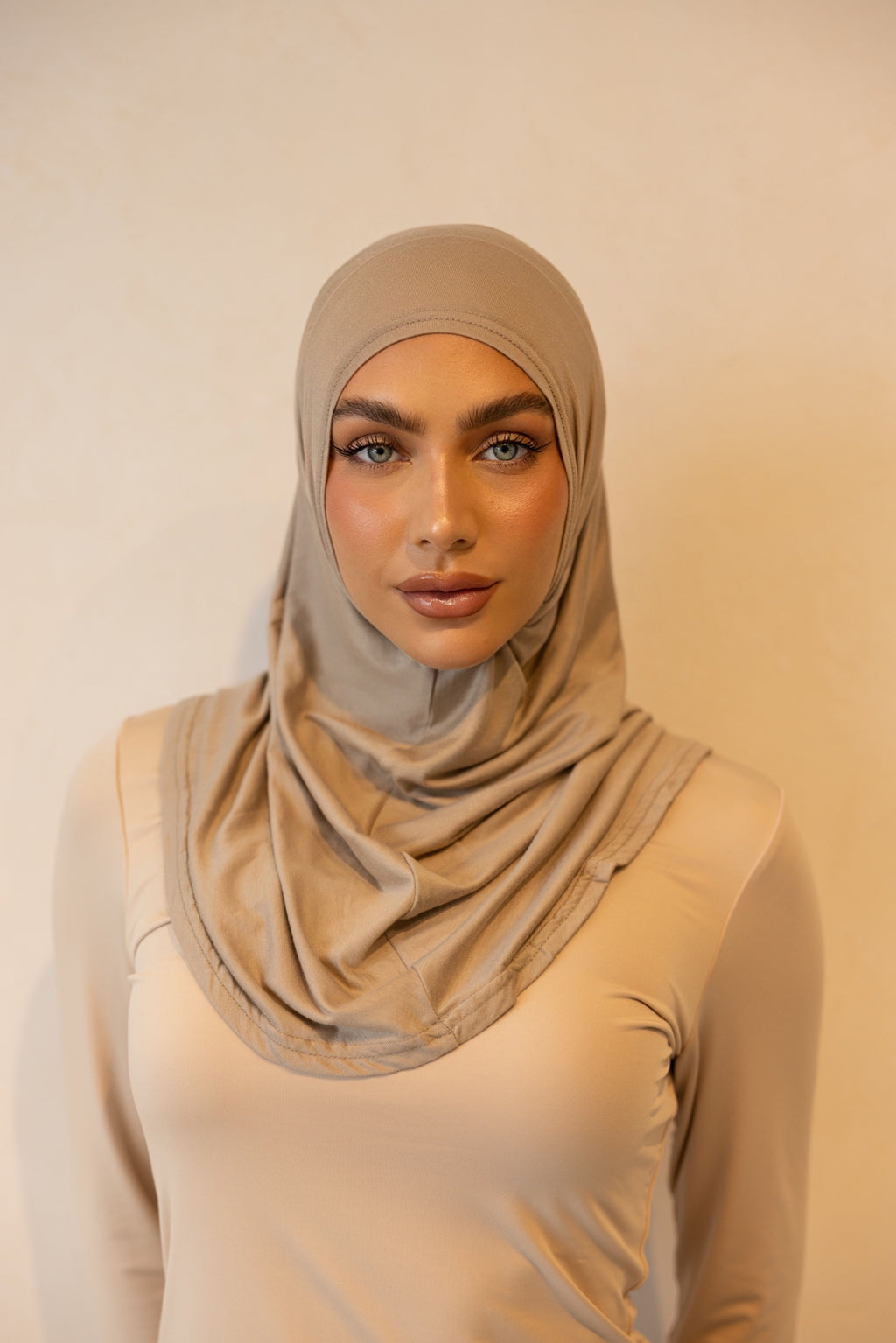 2 Piece Hijab Sets - Sand