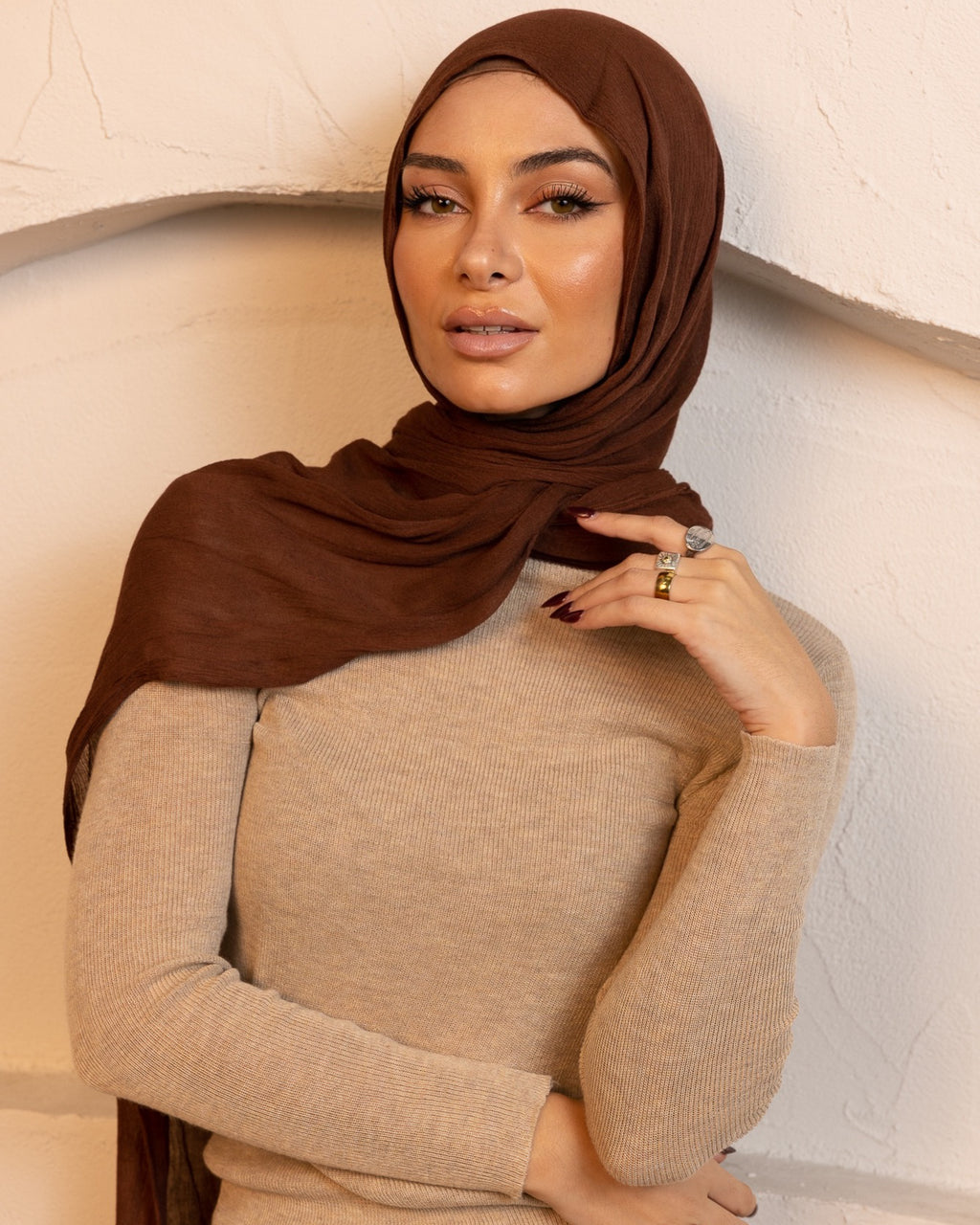 Luxe Rayon Hijab - Saffron