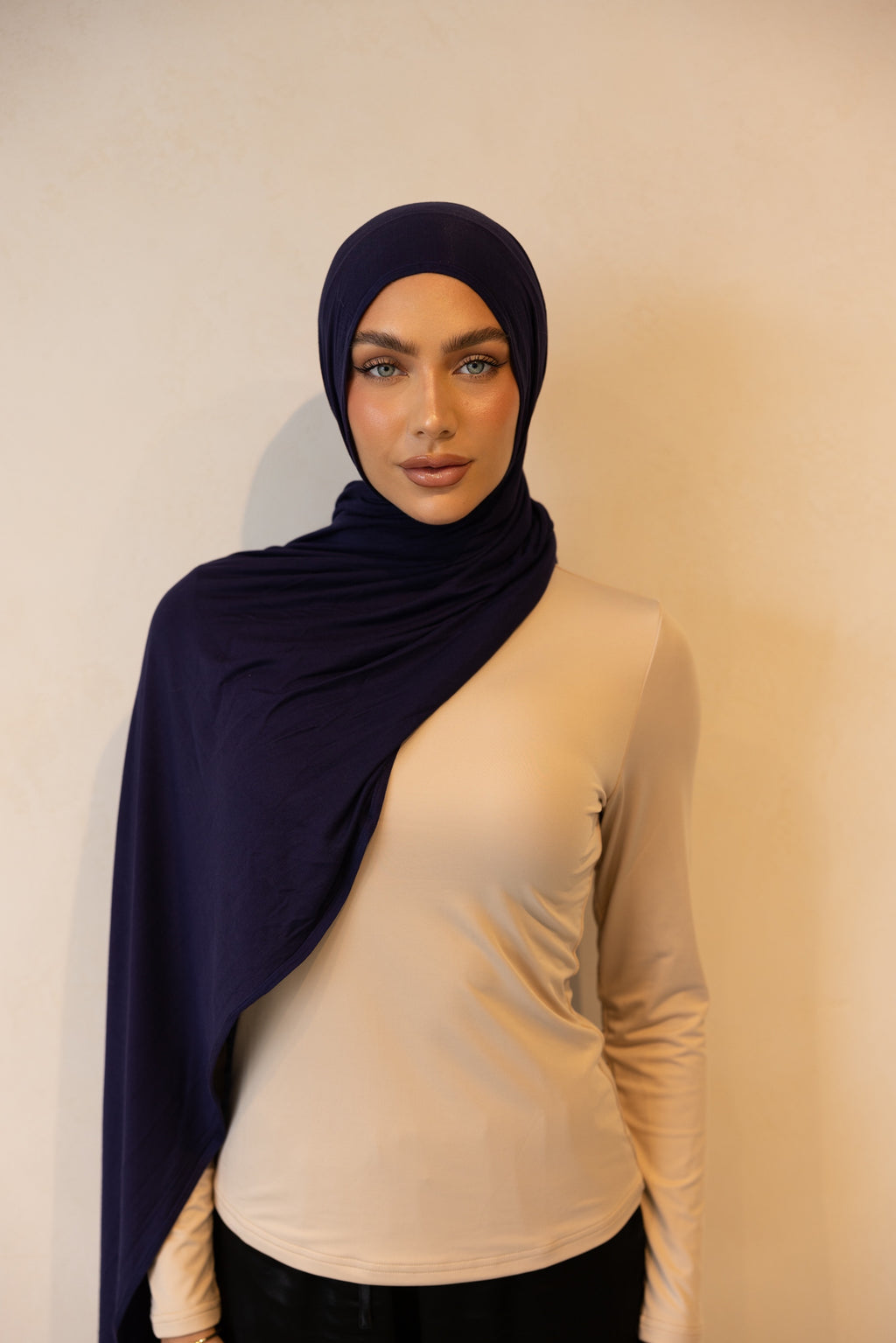 Luxe Jersey Hijab - Ink