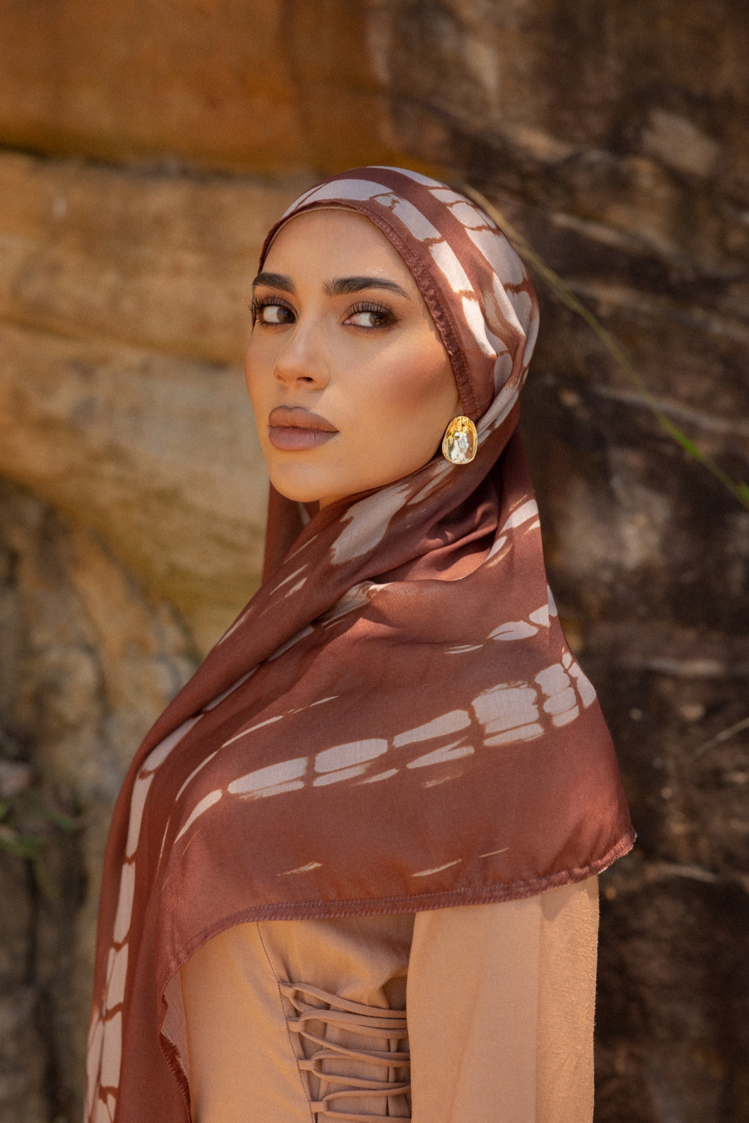 Celine printed hijab