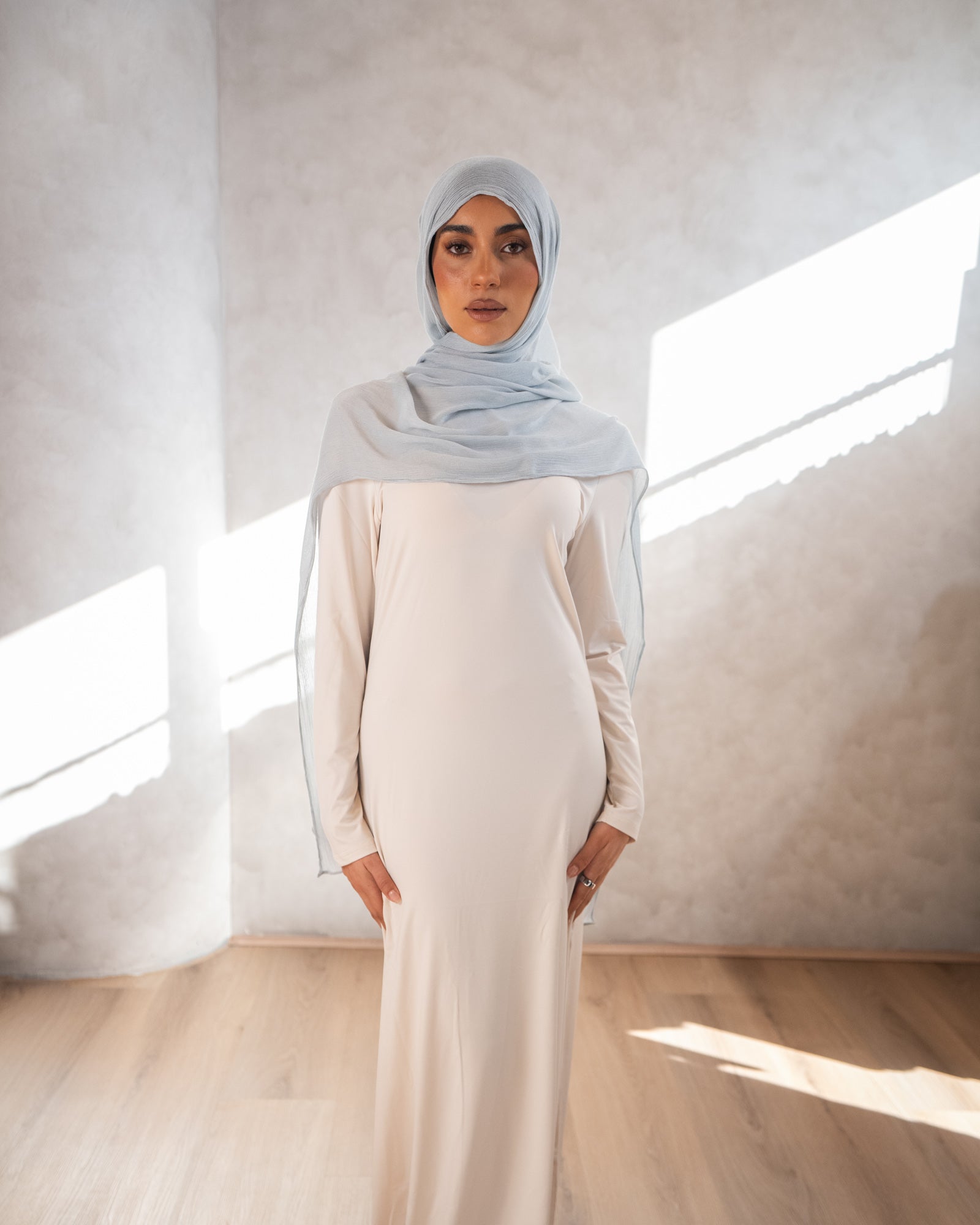 Luxe Rayon Hijab - Cyan 11
