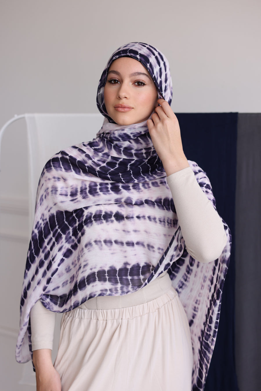 FEMME TIE DYE DOUBLE STITCH HIJAB