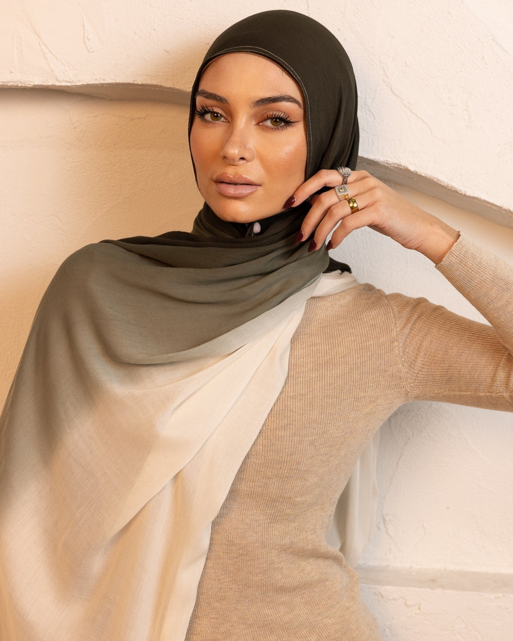 Dip Dye Viscose Matcha