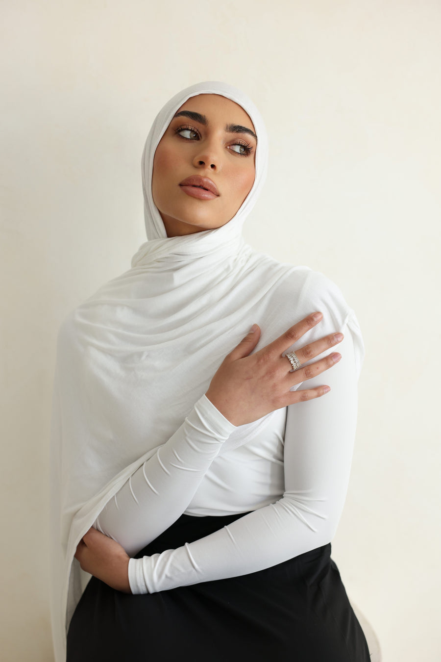 Luxe Jersey Hijab - Vanilla