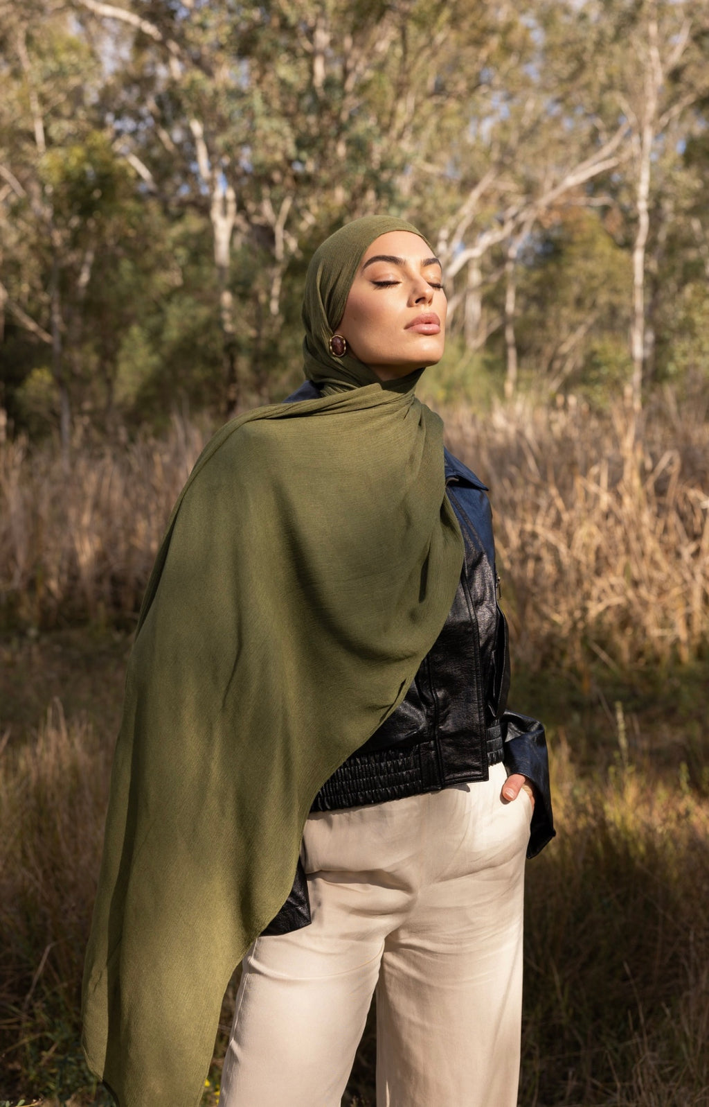 Luxe Rayon Hijab - Olive