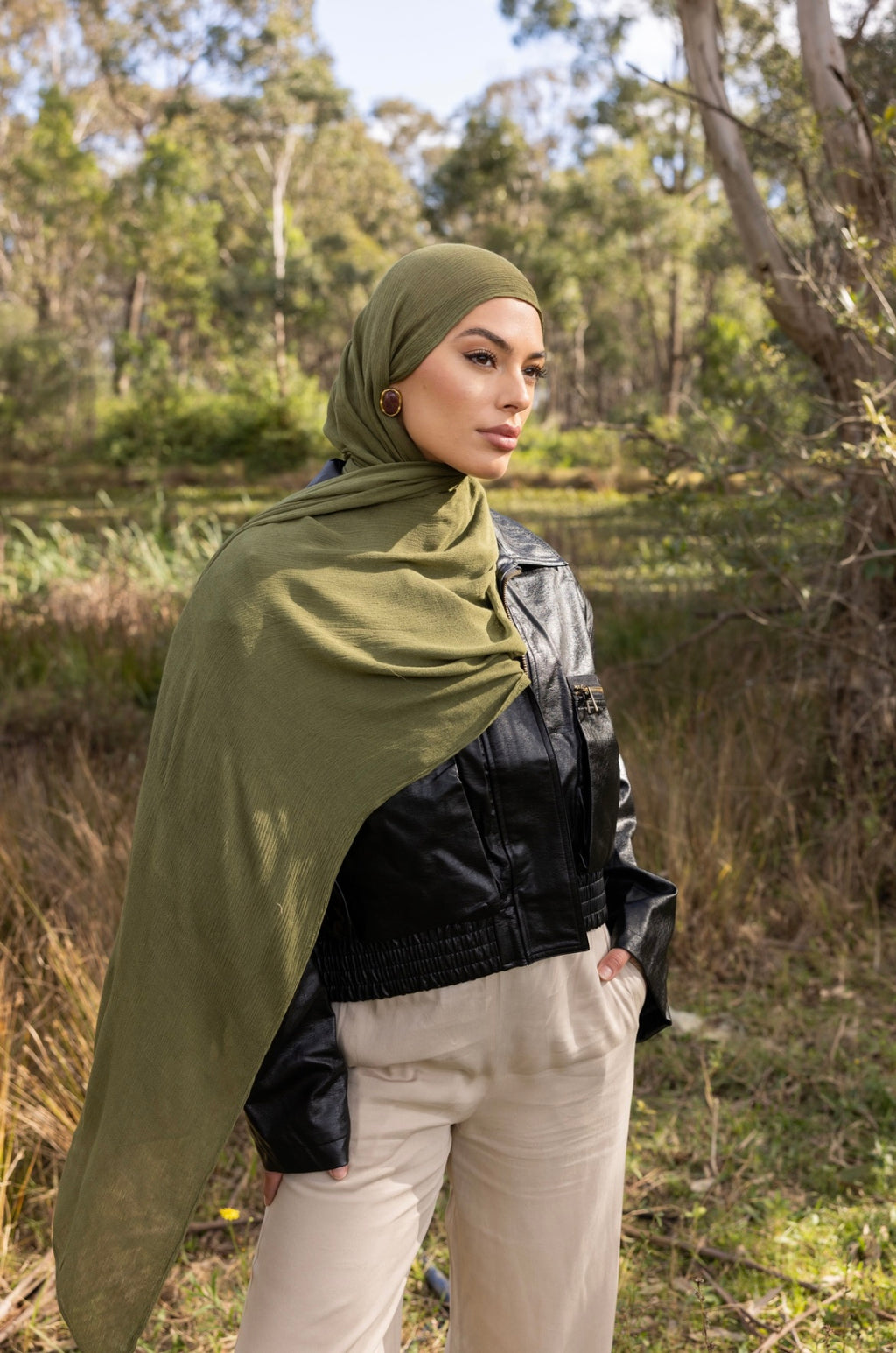 Luxe Rayon Hijab - Olive