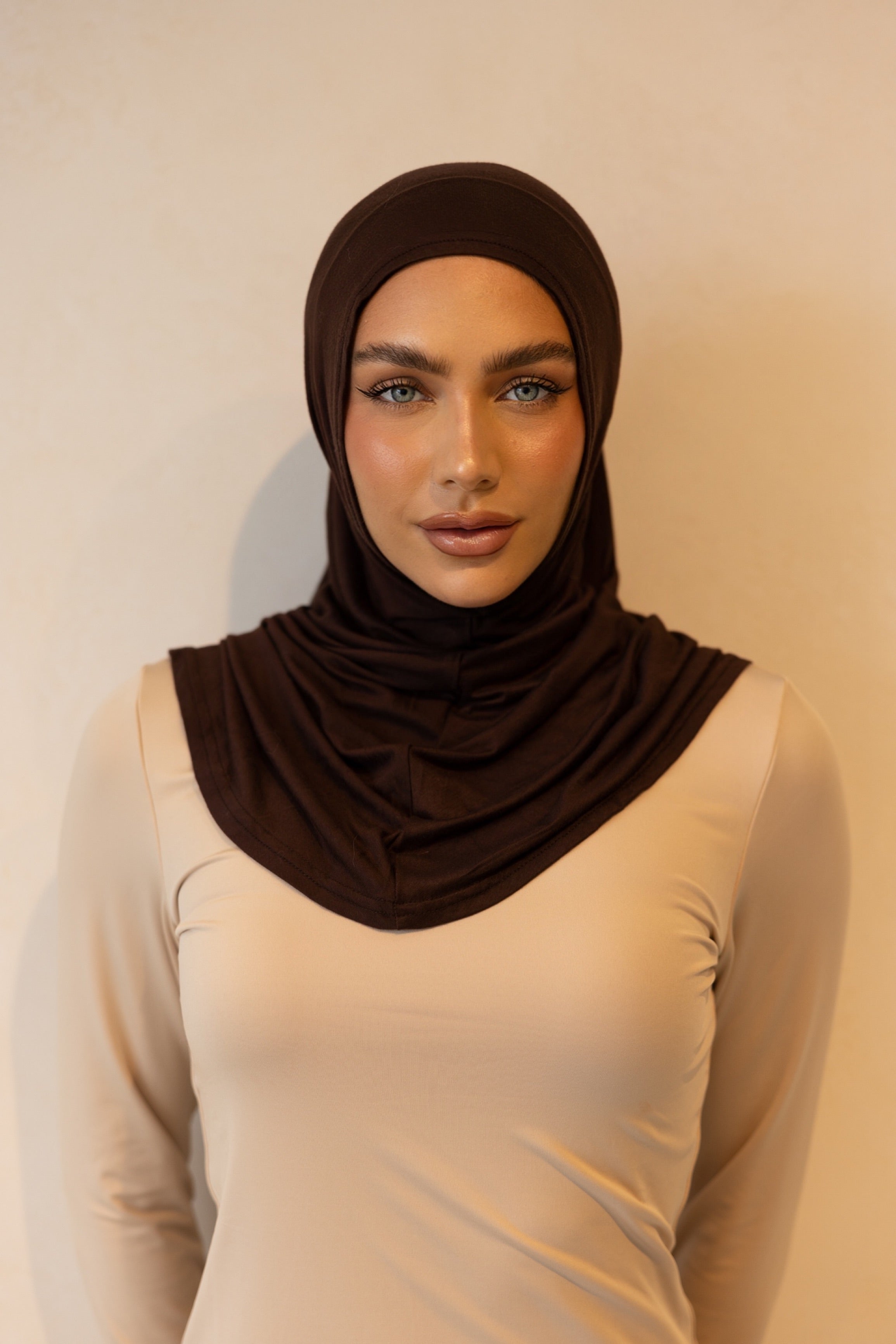 2 Piece Hijab Sets - Chocolate