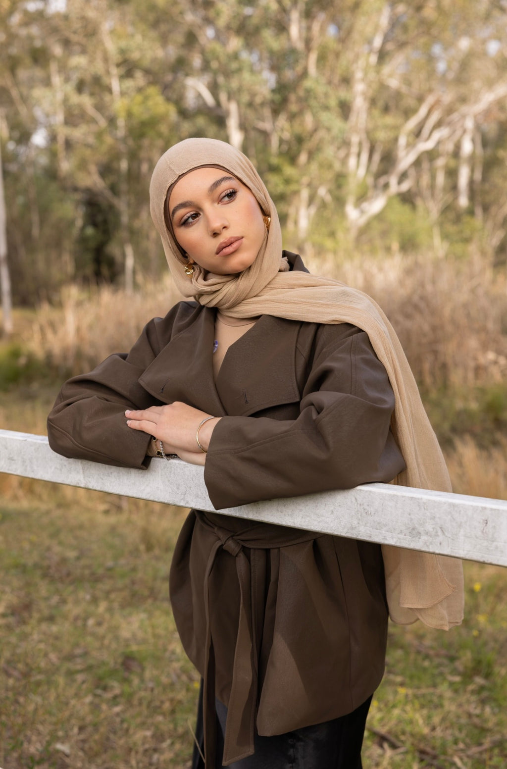 Luxe Rayon Hijab - Biscuit