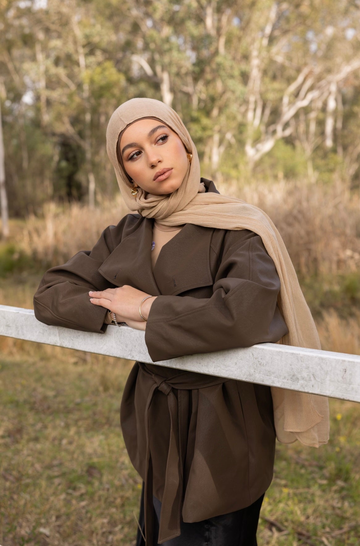 Luxe Rayon Hijab - Biscuit