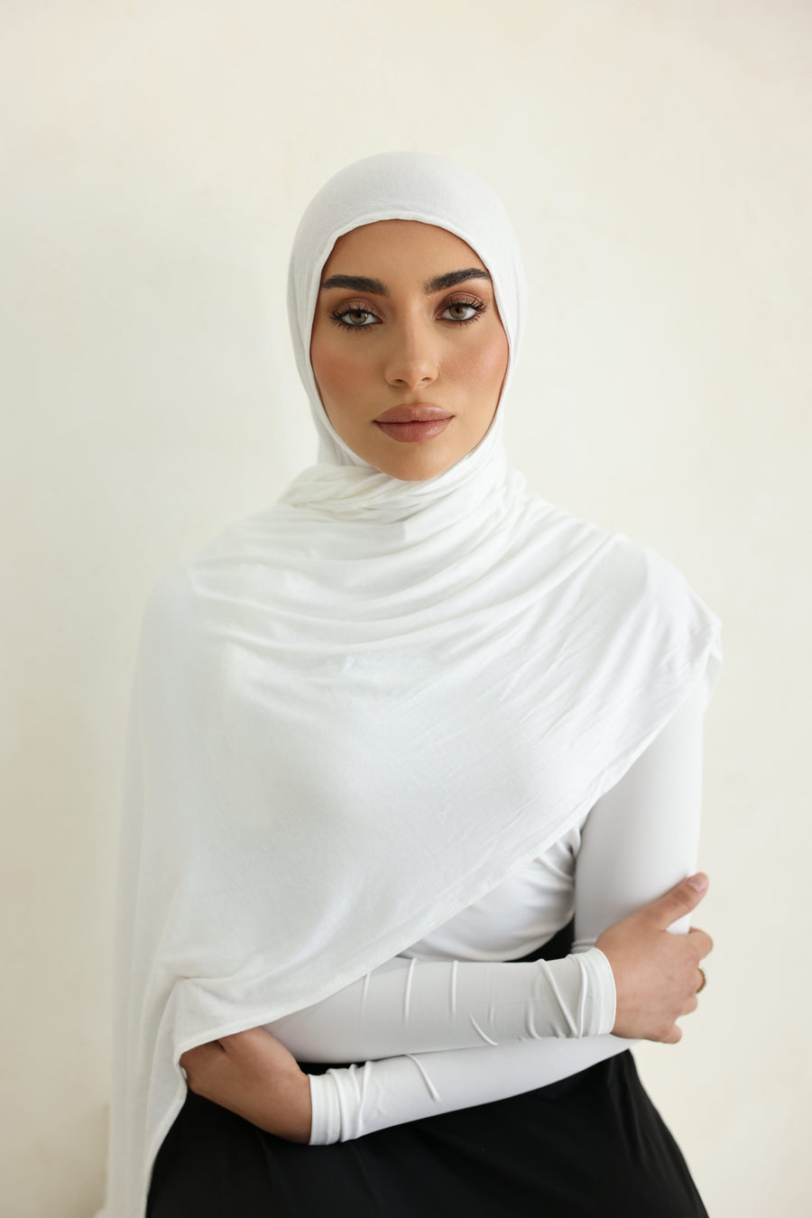 Luxe Jersey Hijab - Vanilla