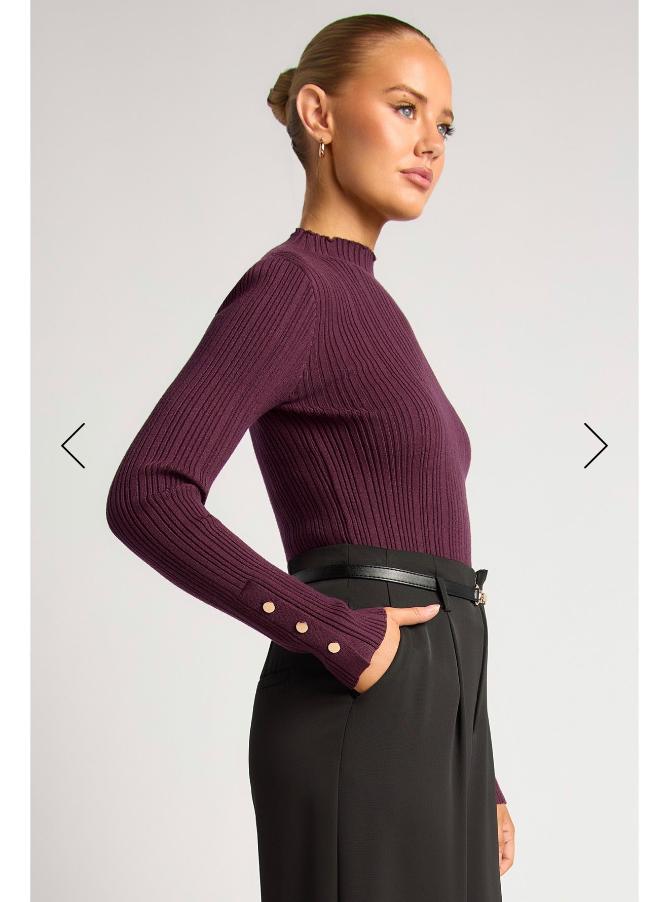 Celine Long Sleeve Knit Top