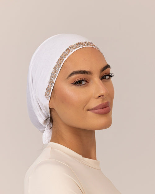 BEADED MODAL UNDERCAP - Vanilla