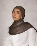 Textured Rayon Hijab - Chocolate
