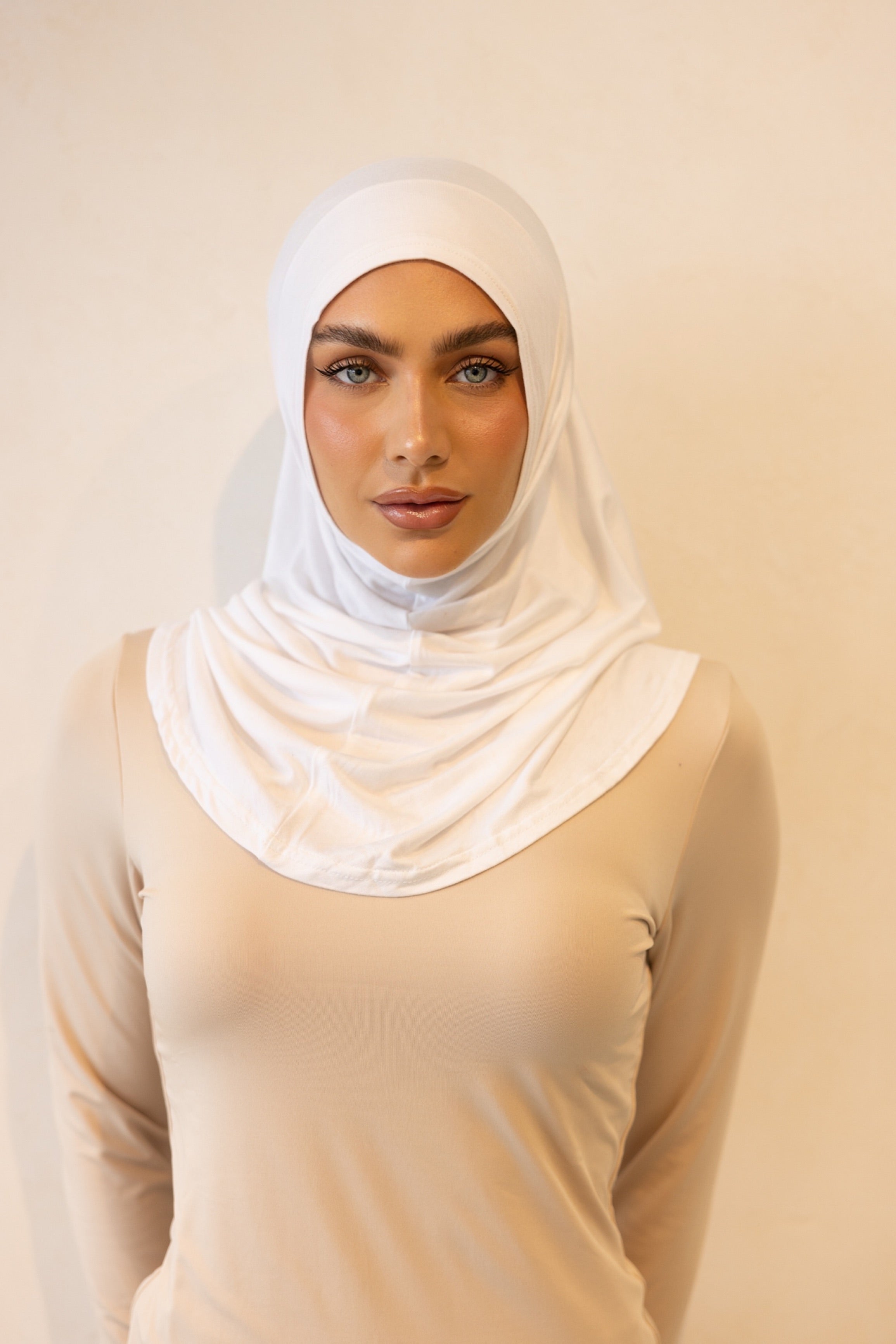 2 Piece Hijab Sets - Vanilla