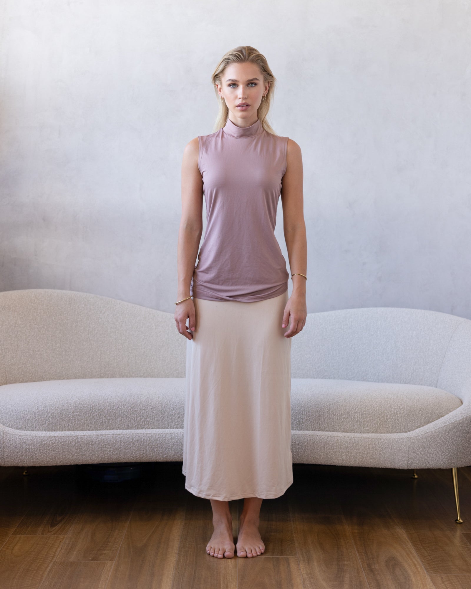 Luxe Sleeveless Basic Berry