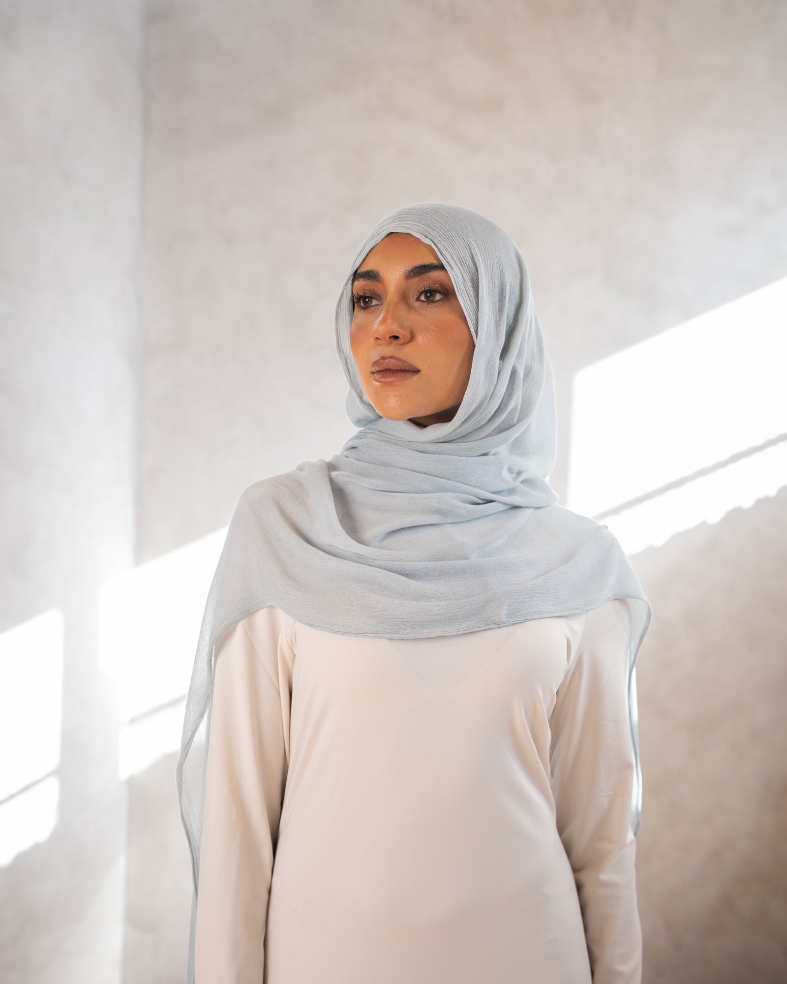 Luxe Rayon Hijab - Cyan 11