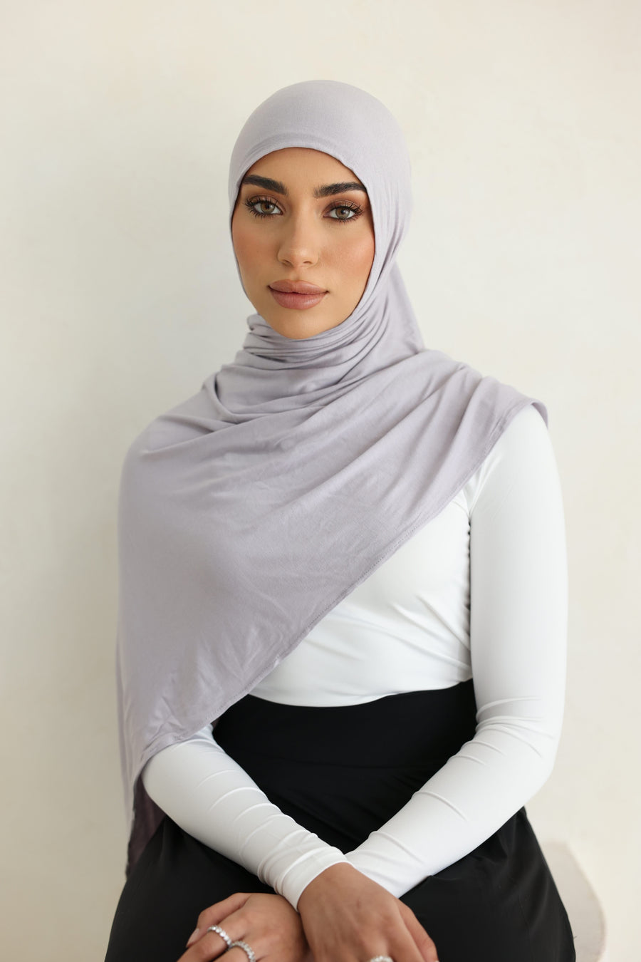 Luxe Jersey Hijab - Smoke