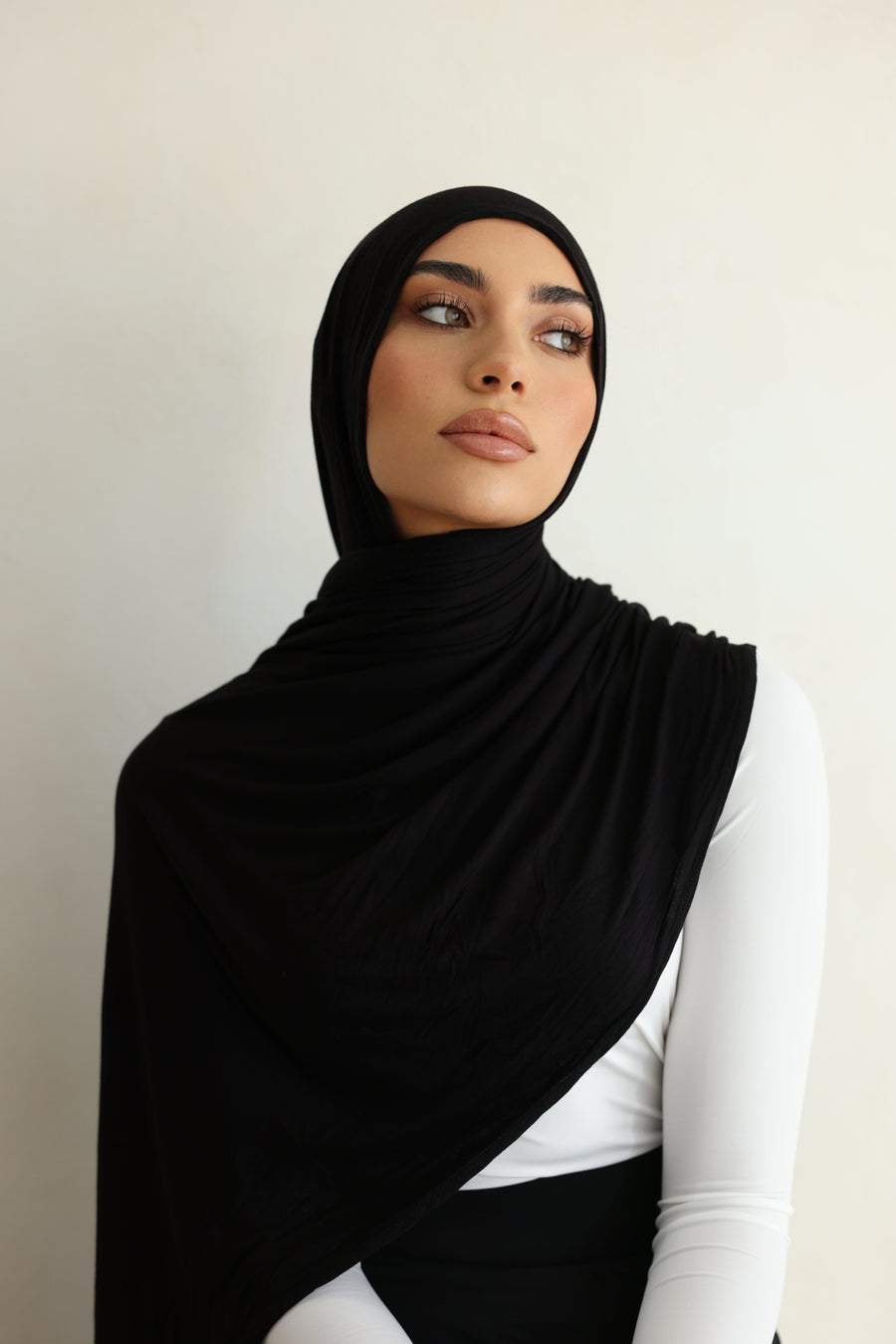 Luxe Jersey Hijab - Midnight