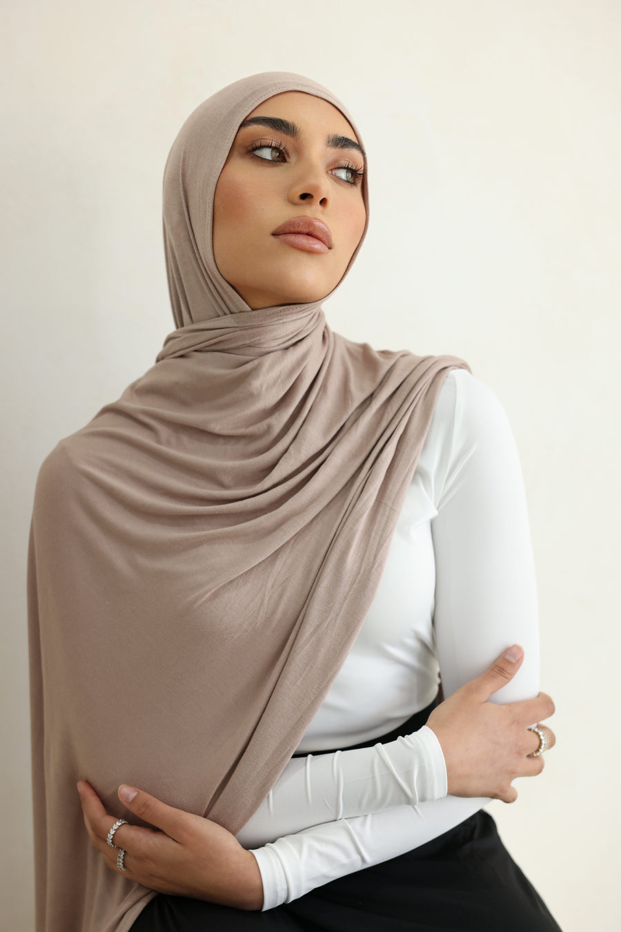 Luxe Jersey Hijab - Fawn