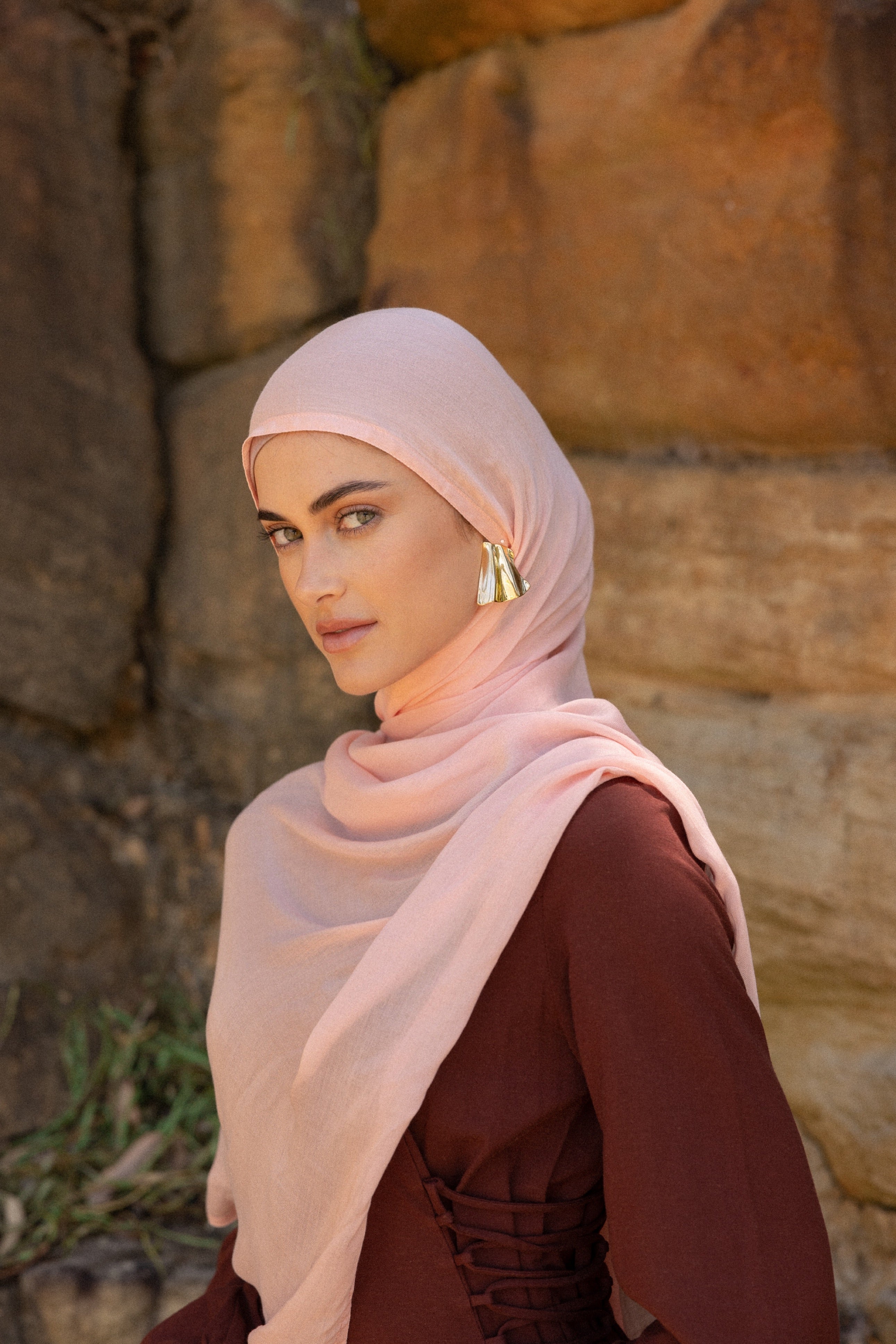 Luxe Double Stitch Hijab Fairy Floss