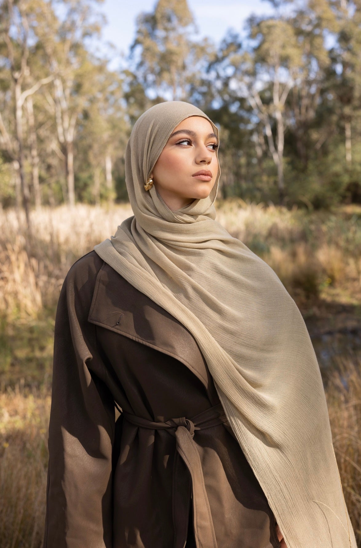 Luxe Rayon Hijab - Soft Khaki