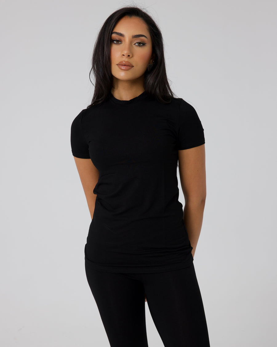 Soft Lounge Tee Black Sesame