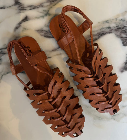 Braided Sandal - Tan