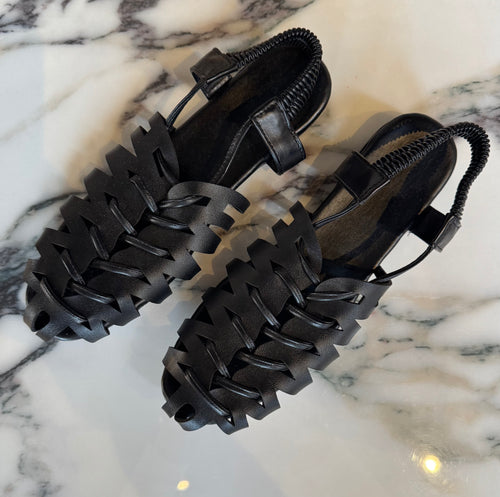 Braided Sandal - Black