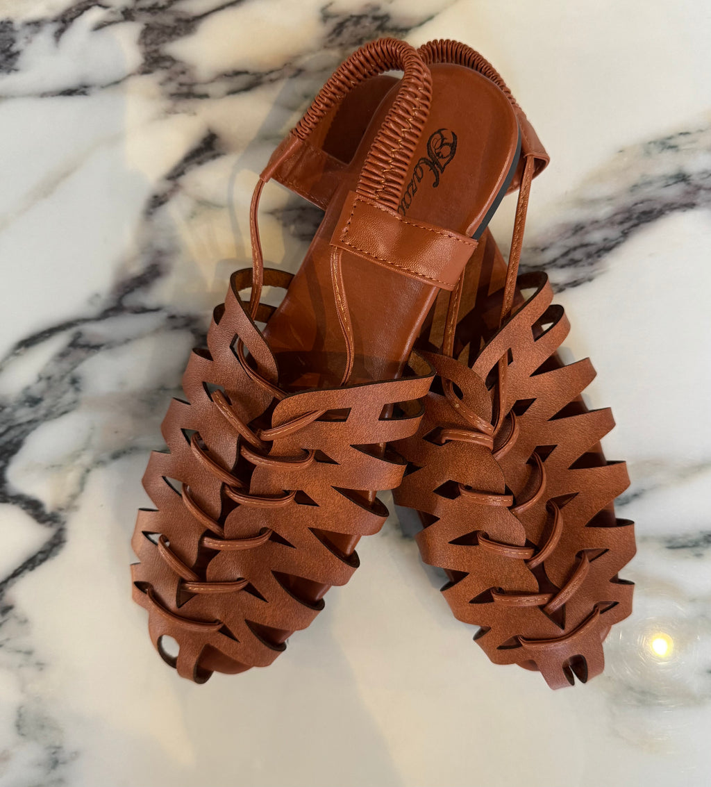 Braided Sandal - Tan