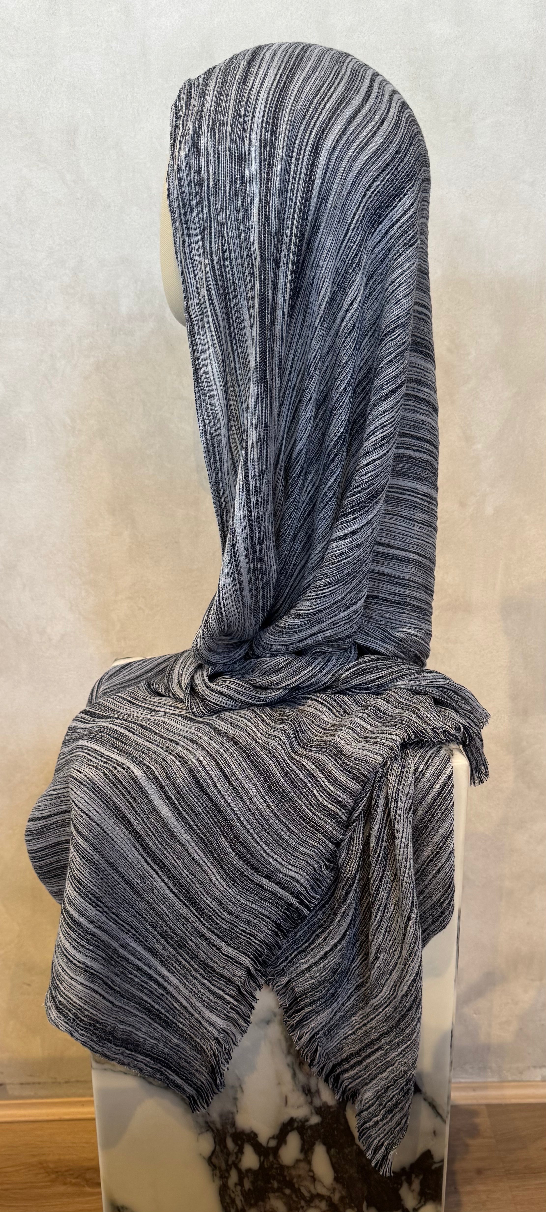 Rayon Wave Hijab - Sky