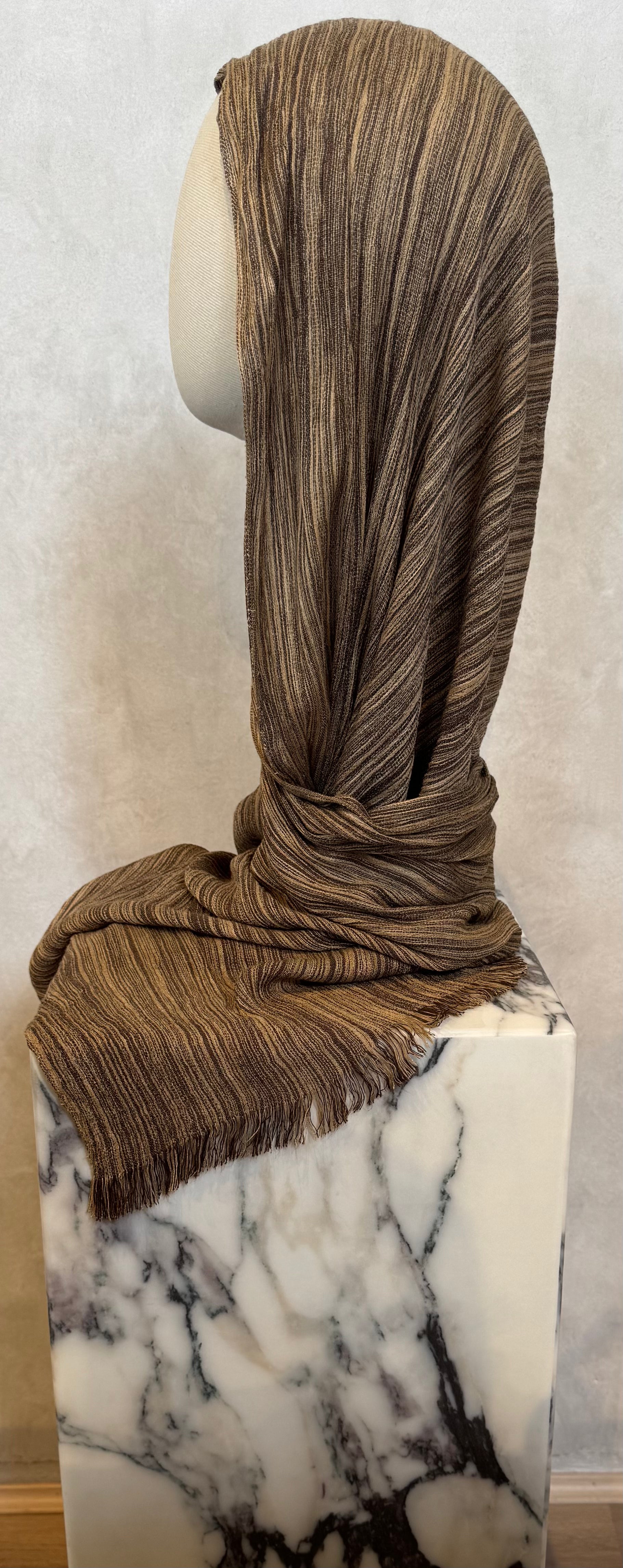 Rayon Wave Hijab - Nude