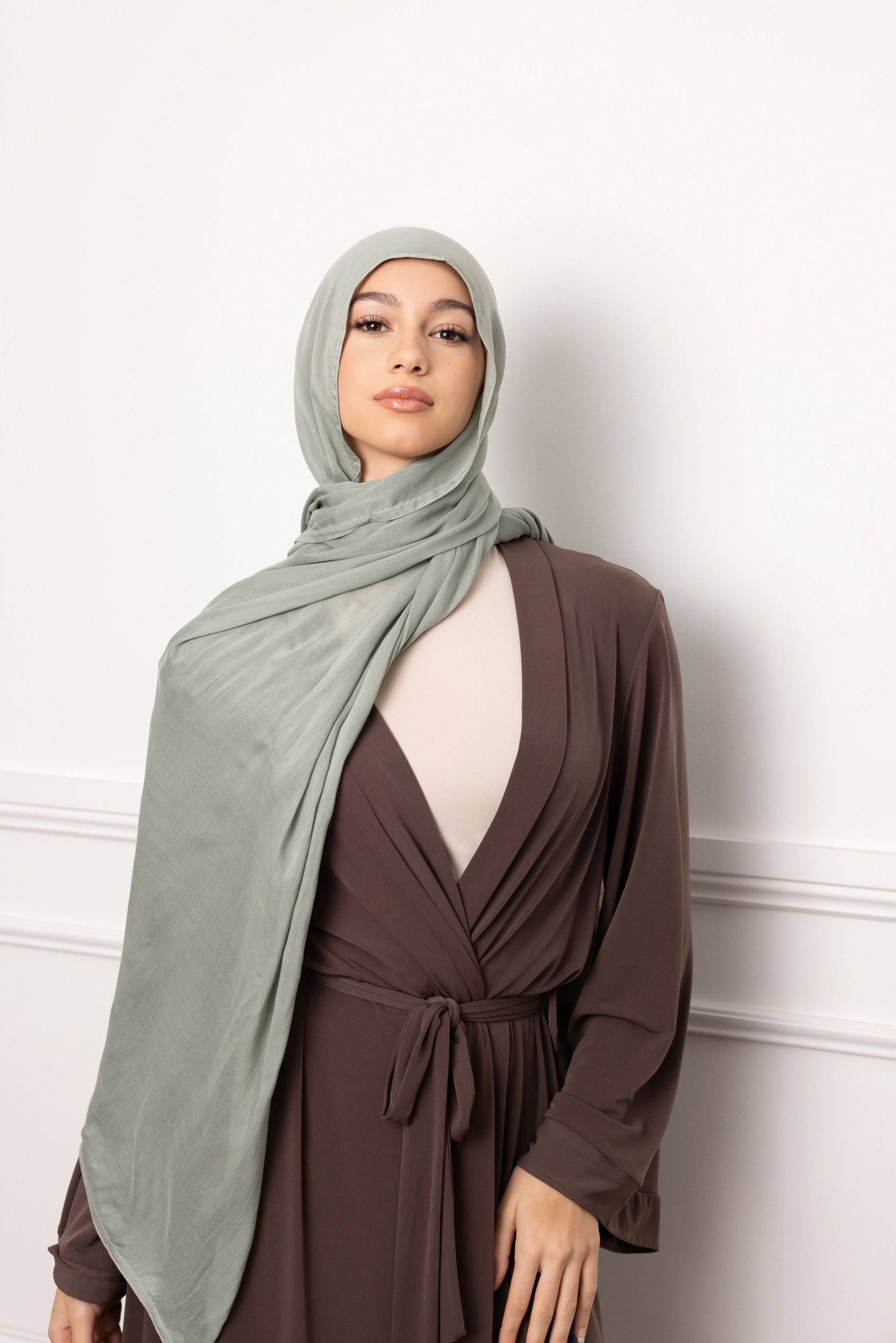 Luxe Double Stitch Hijab Mint