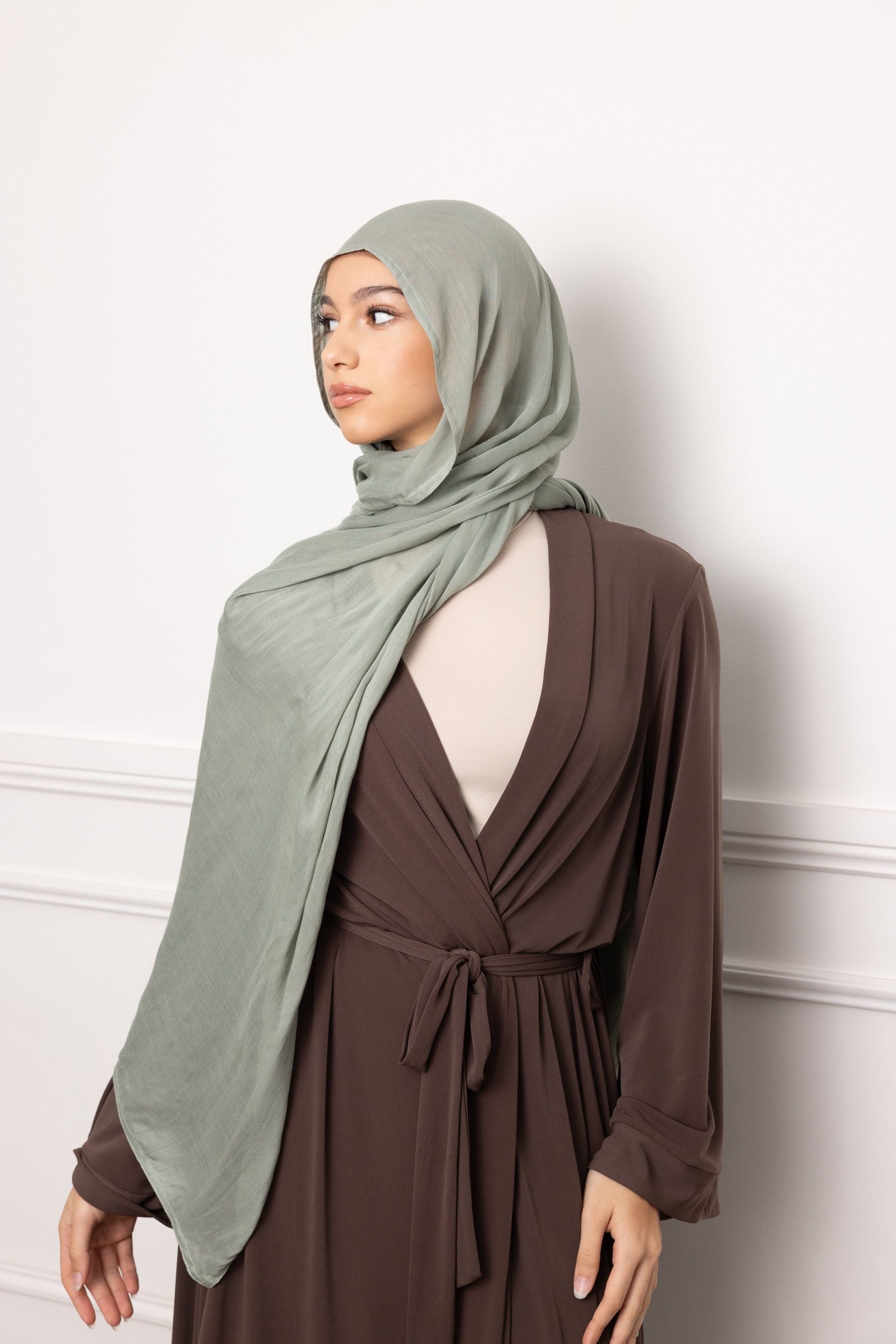Luxe Double Stitch Hijab Mint