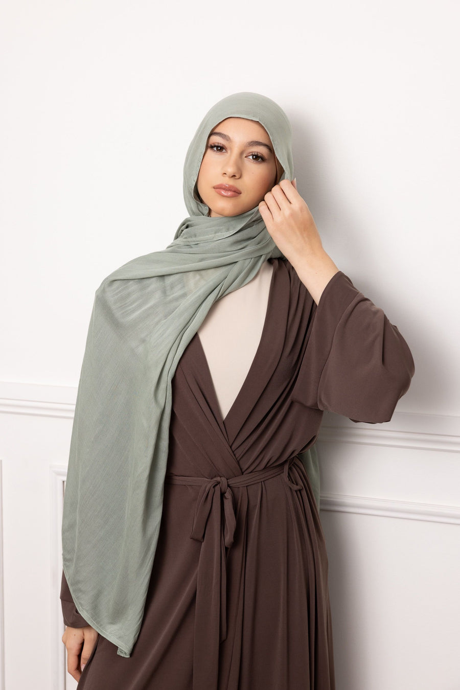 Luxe Double Stitch Hijab Mint