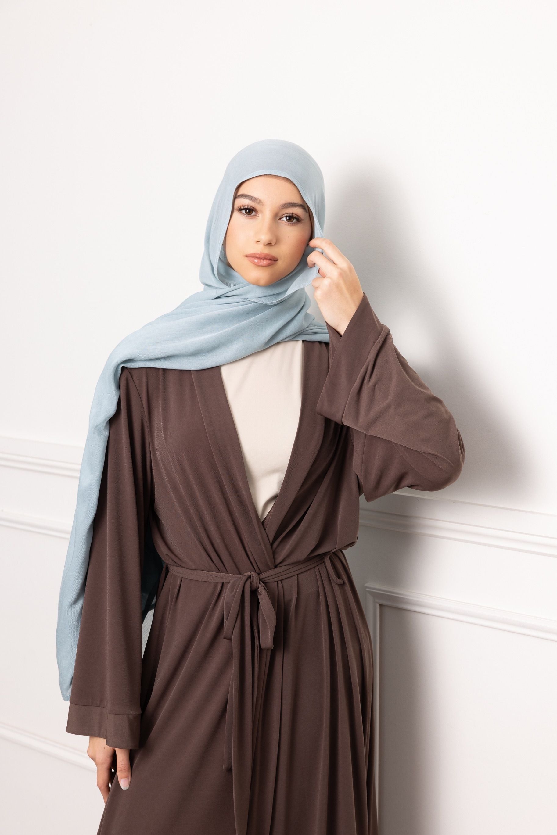 Luxe Double Stitch Hijab Sky